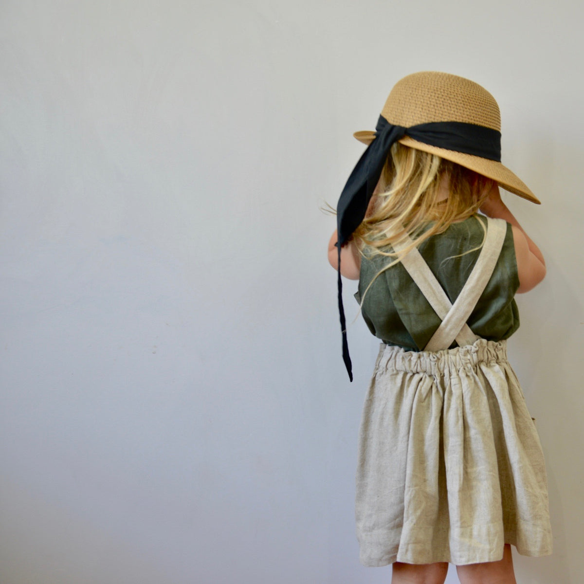 charlotte pinafore dress 6x blue Charlotte Pinafore