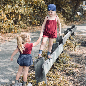Jane Romper - Maroon Rib
