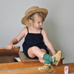Jane Romper - Black Rib