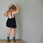 Jane Romper - Black Rib