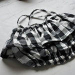 Chloe Crop Top - Black Check
