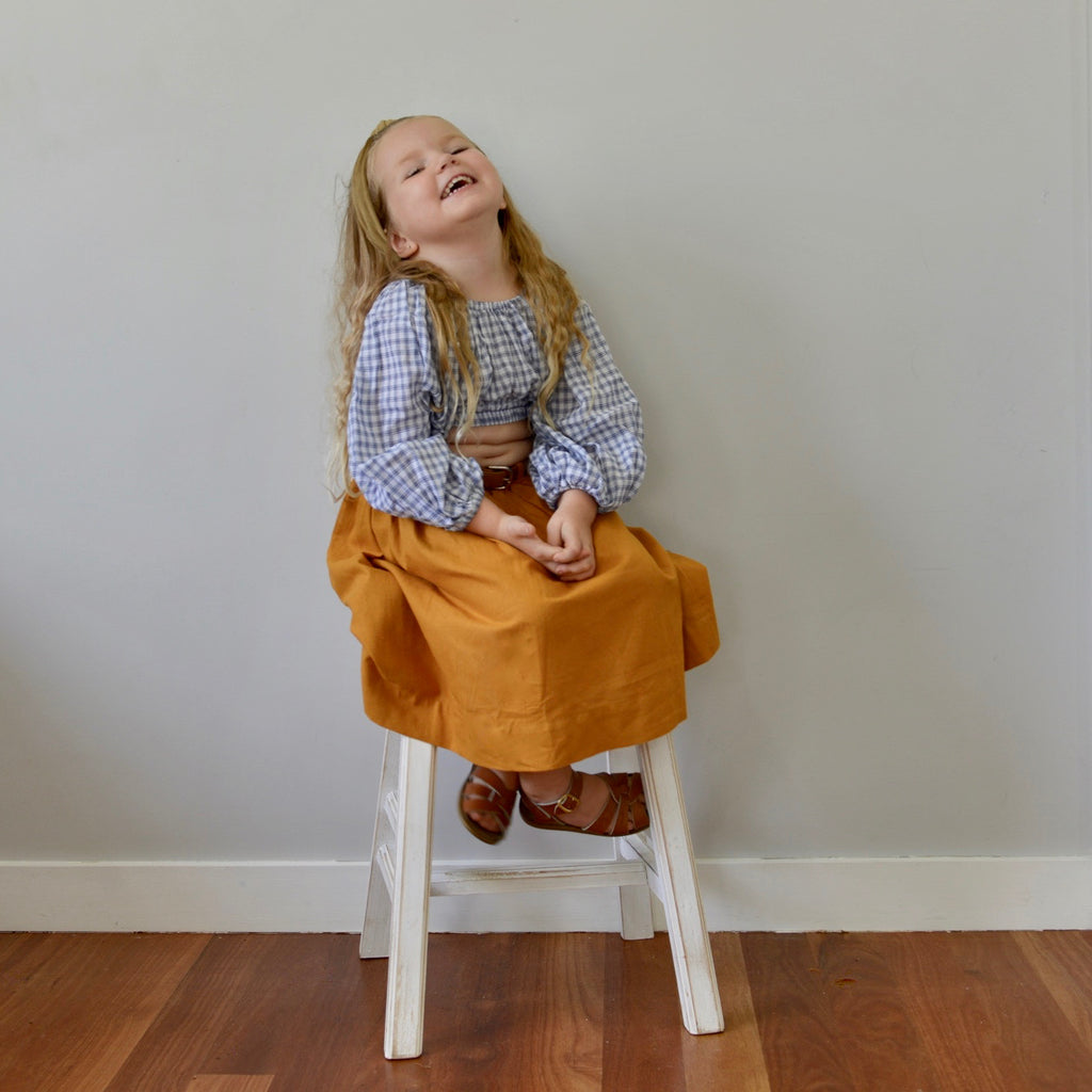 Beatrice Long Skirt - Mustard