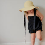 Jane Romper - Black Rib