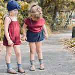 Jane Romper - Maroon Rib