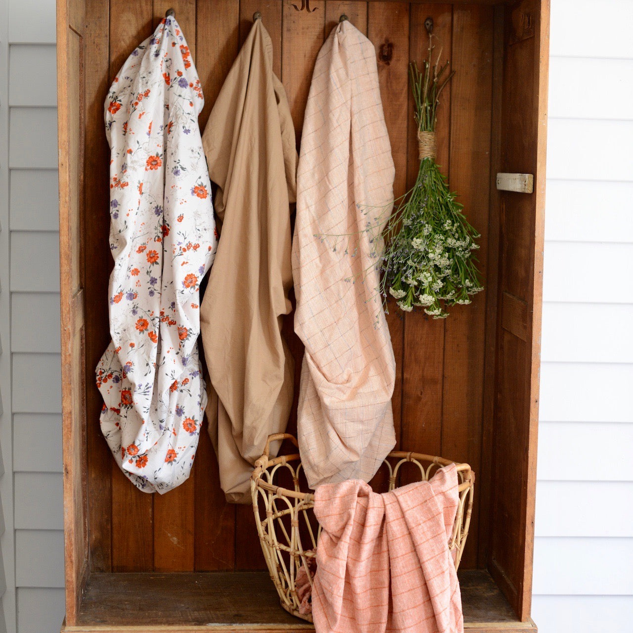 The Rosy Pink Large Check Fitted Sheet